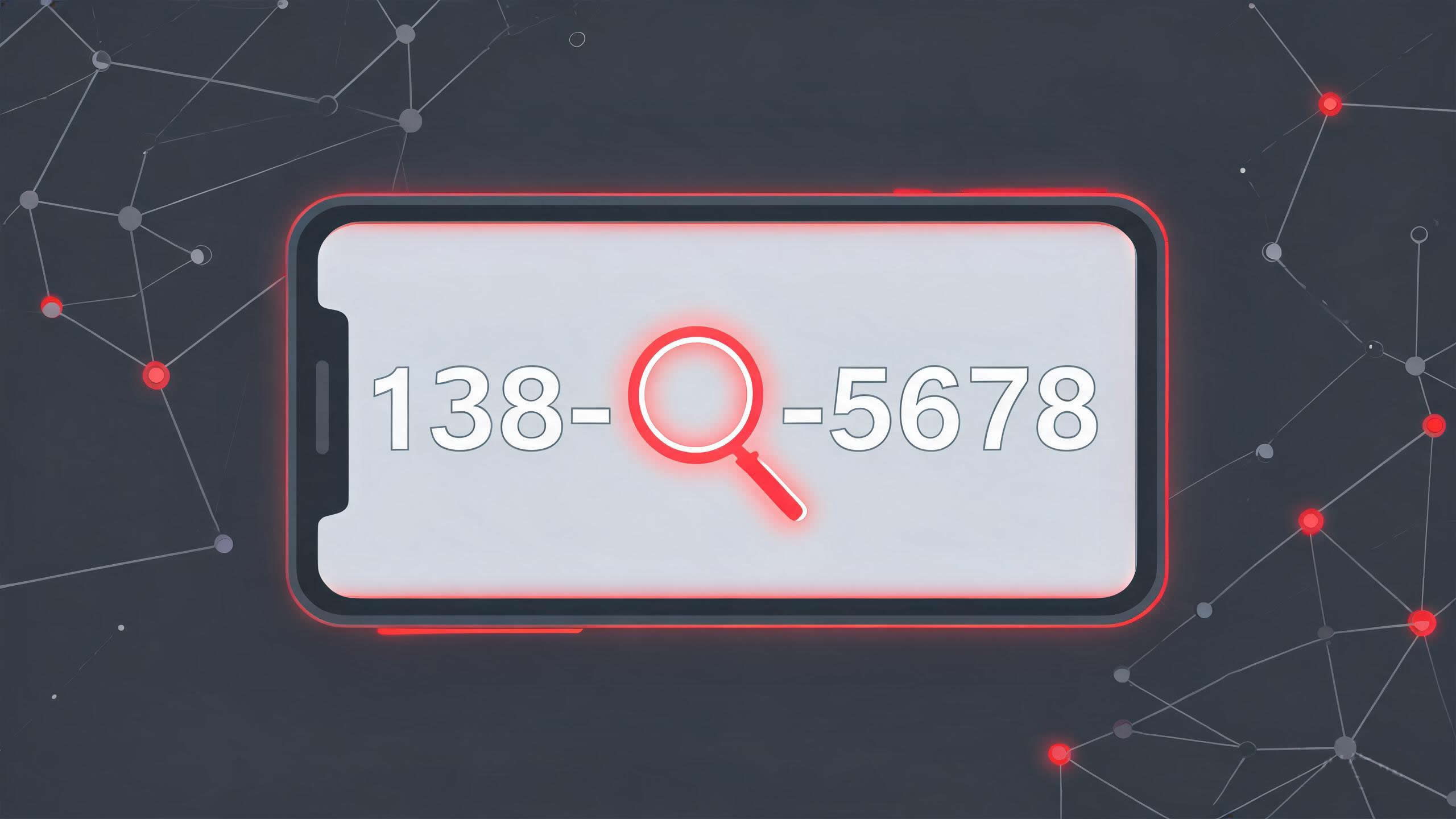 手机号码中间四位查询示意图